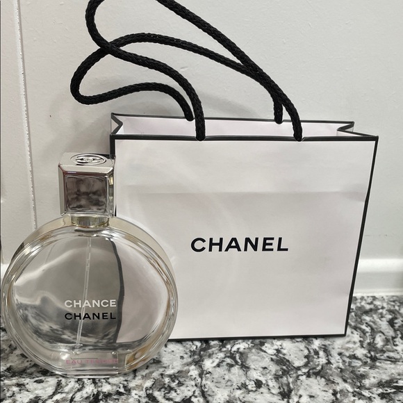 CHANEL Other - CHANEL Chance Eau Tendre Eau de Toilette (EMPTY) with small CHANEL Shopping Bag